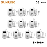 10pcs useu plug gas detector best selling products cooking alarm intelligent gas leak detector