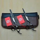 6 ''17,5 см фиолетовый дракон Профессиональные ножницы для волос Парикмахерские ножницы для резки филировочные ножницы салонные Инструменты для укладки волос Z1005