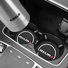 Автомобильный держатель для бутылки с водой, 2 шт., Противоскользящий коврик, силиконовый коврик для NISSAN QASHQAI Nismo J10 J11 2011 2008 2018 2019, аксессуары