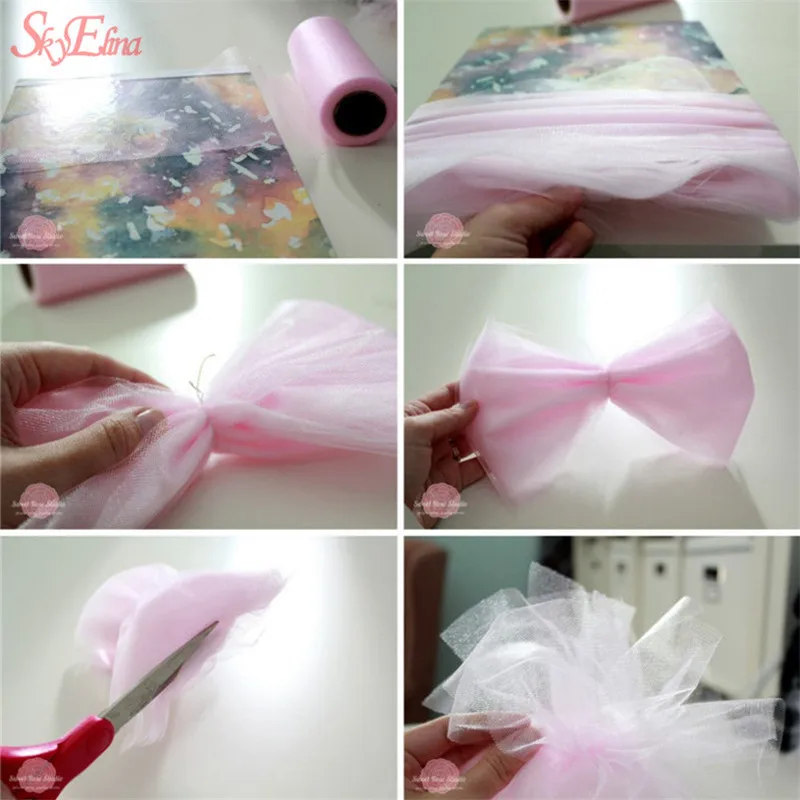 Cheap! 510 M Sheer Crystal Organza Tulle Roll Fabric For Draping Wedding Ceremony Party Home Decoration New year 5z | Дом и сад