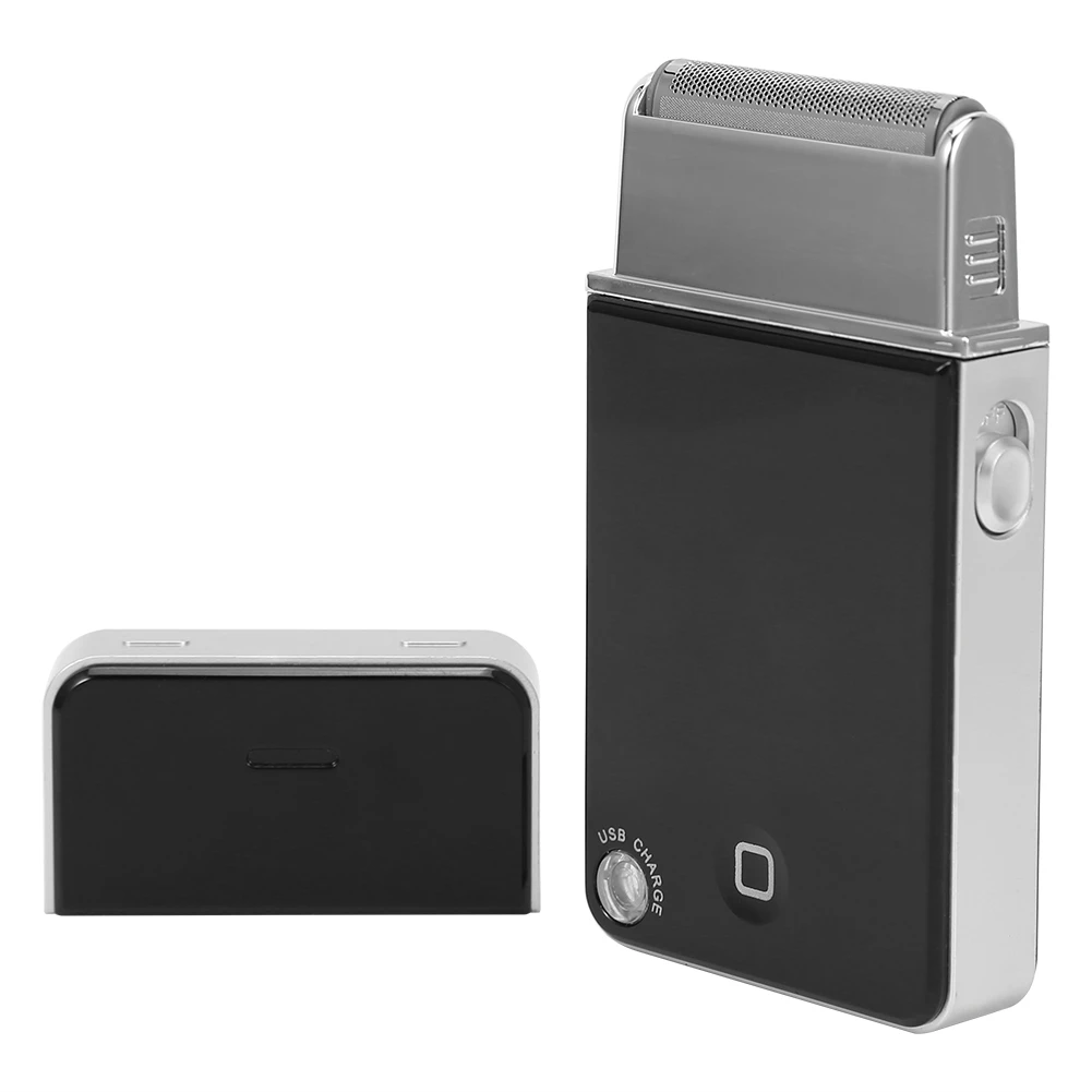 

Portable Men Electric Shaver Razor Cordless USB Rechargeable Face Beard Shaving Trimmer Machine Travel Pocket Hair Removal Tool