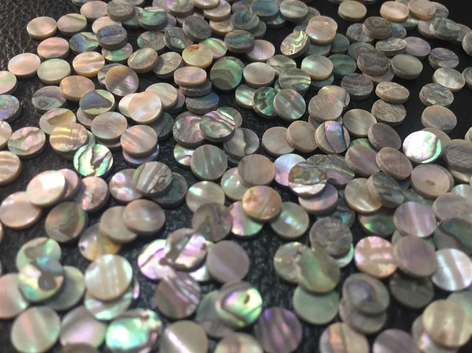 1 лот(50 шт.) диаметр 6 мм натуральный мексиканский abalone простыня для музыкальных инструментов аксессуары и украшения дома материалы