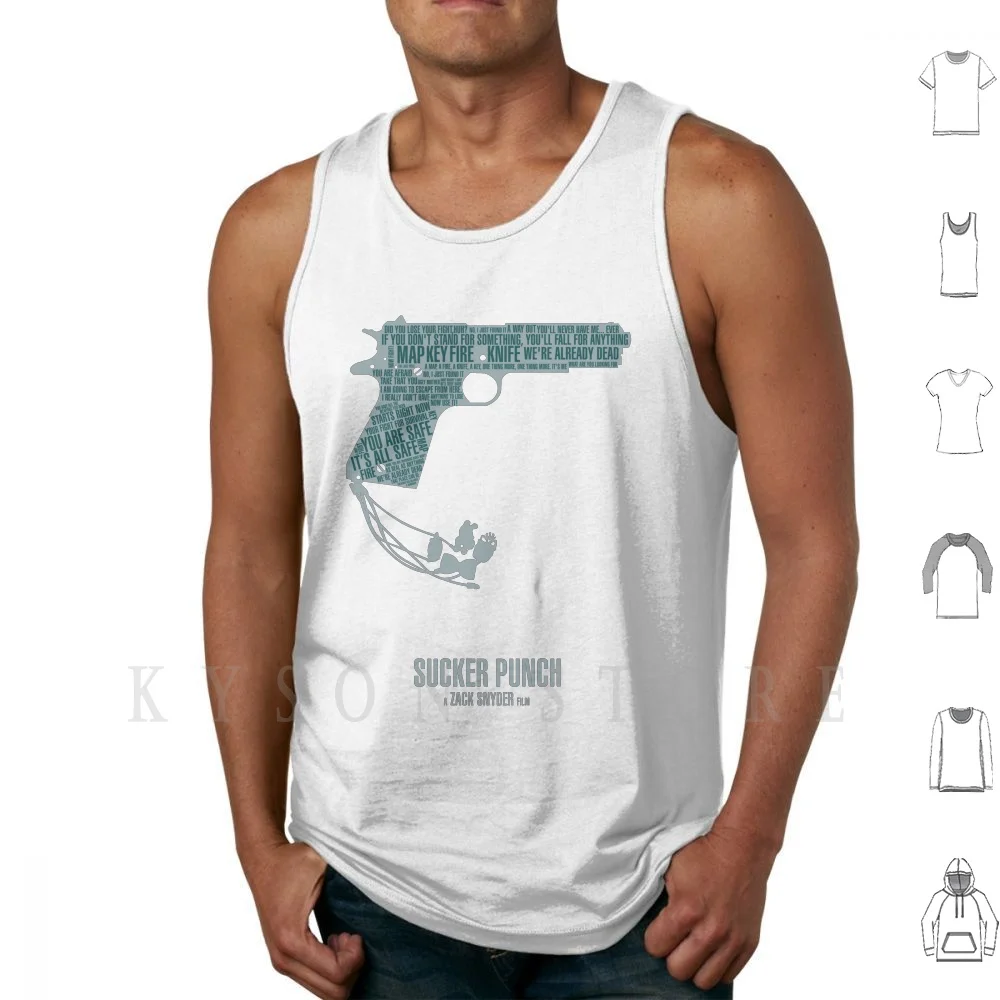 

Sucker Punch Tank Tops Vest Sleeveless Sucker Punch Gun Movie