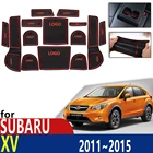 Противоскользящий резиновый коврик для подстаканника, дверной паз, коврик для Subaru XV Crosstrek WRX STI 2011 2012 2013 2014 2015, аксессуары, коврик для телефона