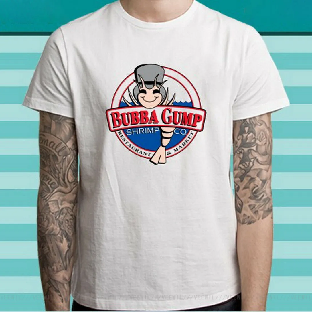 Bubba Gump креветки Co Форест Гамп фильм логотип мужские белые куртки пуховики на Т