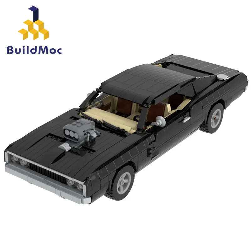 

Retro 42111 Modified Tang Boss 1970 Racing Technology Sports Car Model Building Blocks From The Movie Speed Boy Toys