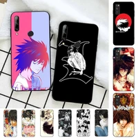 fhnblj death note l lawliet phone case for huawei honor 10 i 8x c 5a 20 9 10 30 lite pro voew 10 20 v30