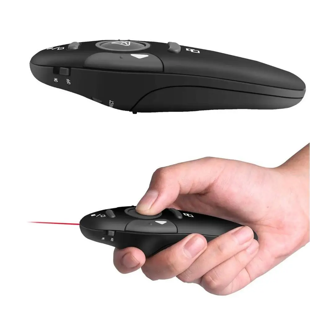 2 4G беспроводной Презентер лазерная указка электронная красная плетка ручка