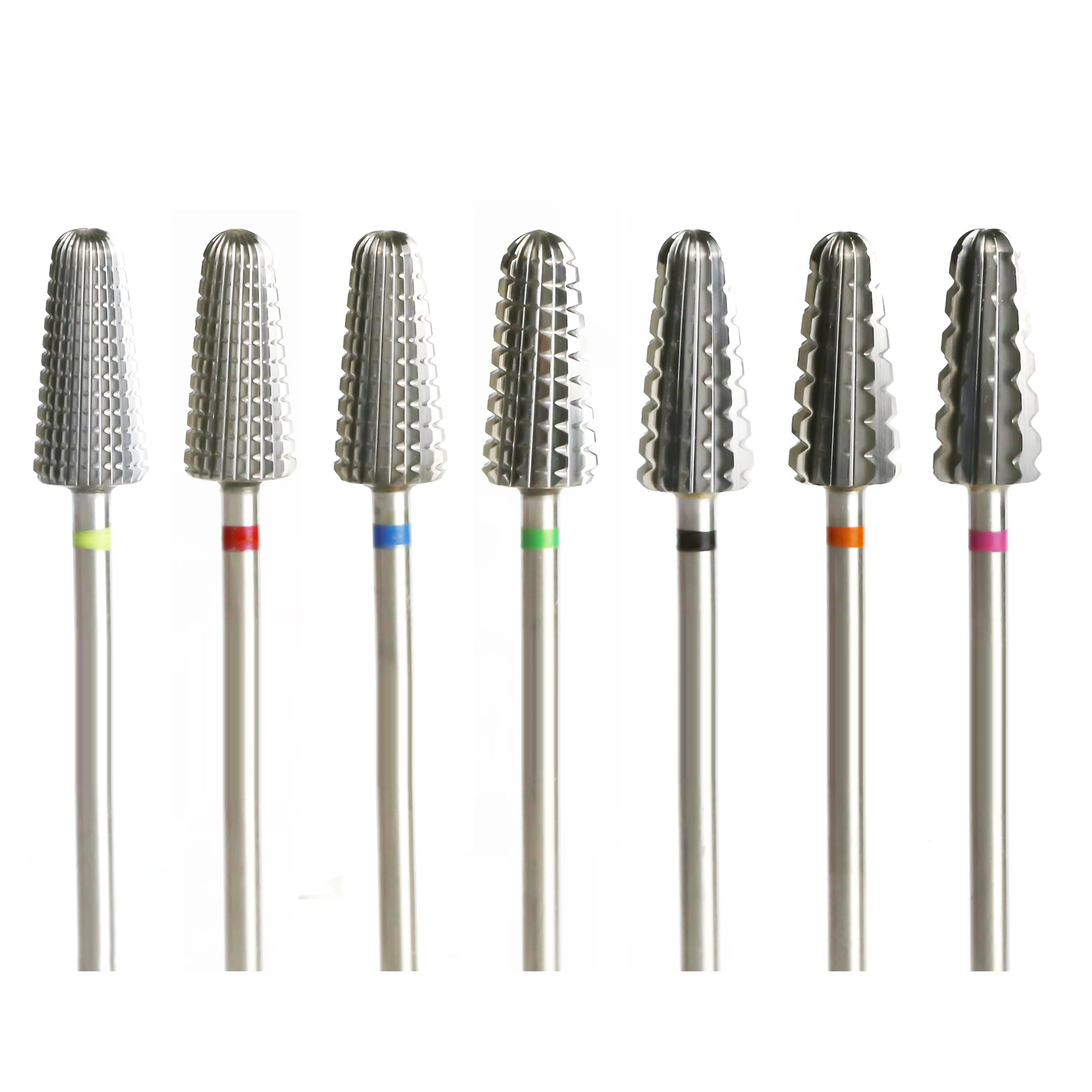 High Quality 10PCS/Set Tungsten Carbide Nail Drill Bit Electric Nail Mills Cutter for Manicure Machine Nail Files Accessories