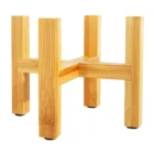 Деревянный цветочный горшок с рамкой для растений, натуральный деревянный цветочный горшок, бамбуковый поднос для внутреннего и наружного применения, Современное украшение для дома