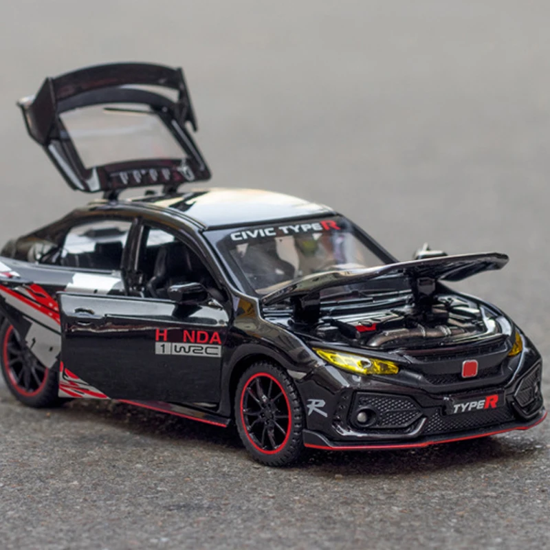 

HOBEKARS 1:32 Metal Alloy Model Car CIVIC TYPE-R Diecasts & Toy Vehicles Simulation Car Toys Car For Kids Gifts Car Decoration