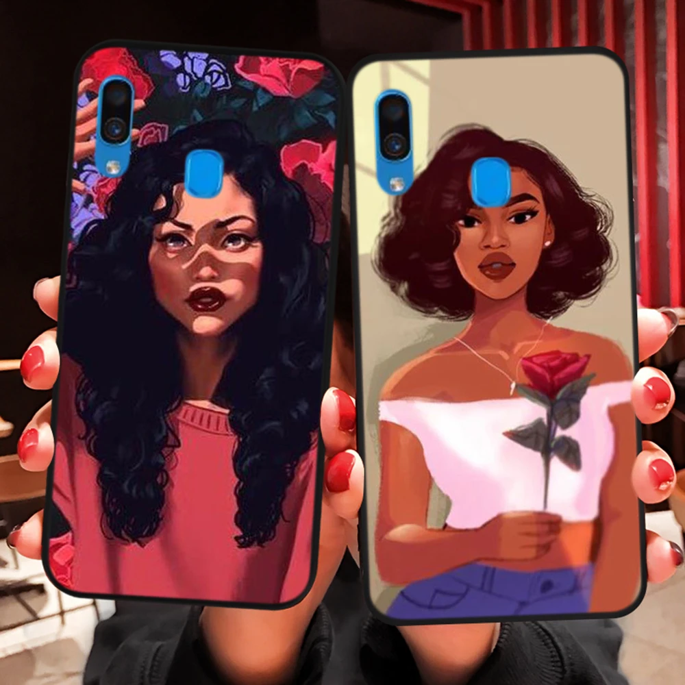 2bunz Melanin Poppin Aba TPU чехол для samsung Galaxy A2 Core A20e A70s J4 J6 Plus Prime J7 Duo J8 мягкий | Мобильные