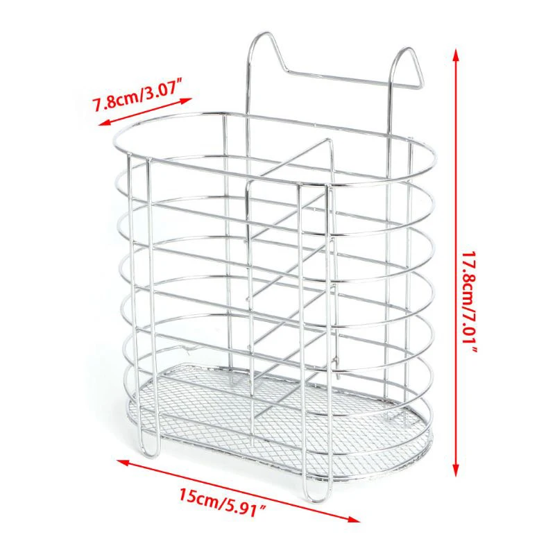

Hanging Cutlery Holder Drainer Chopsticks Spoon Fork Storage Rack/Kitchen/Tools