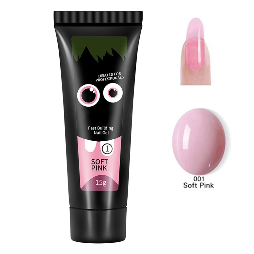 

Gel Nail Mold Set Quick Dry UV Crystal Nail Gel Extension Kit for Nail Salon Home STTX889