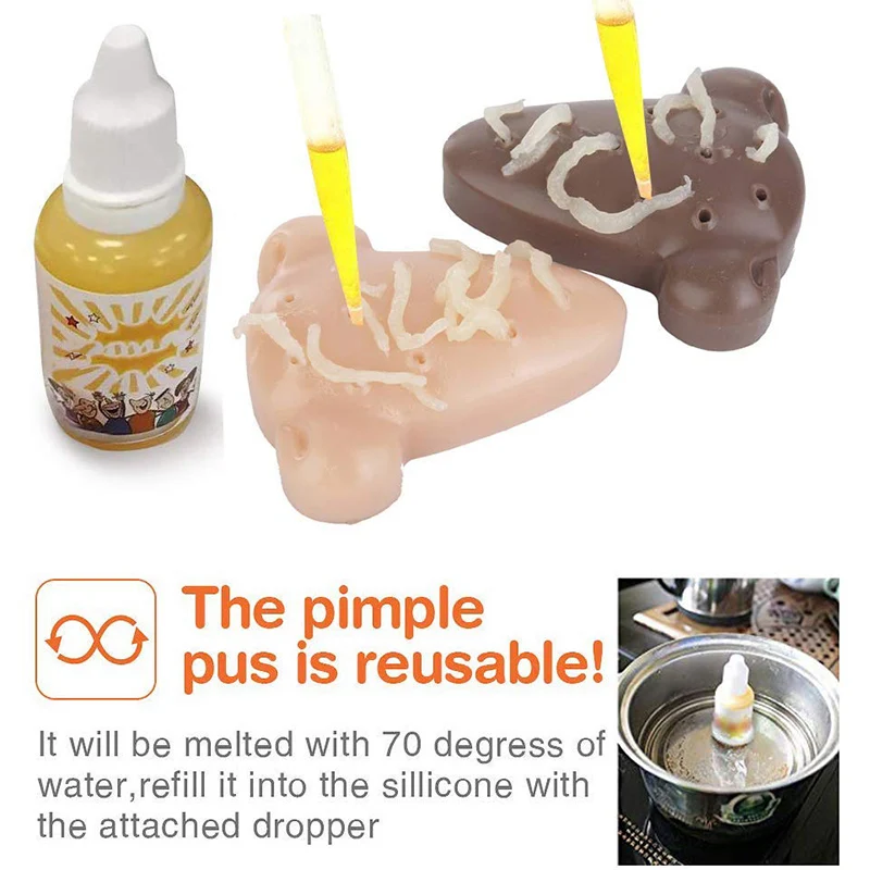 

Squeezing Nose Pimple Popping Stress Relief Toy Gift Fun Jokes for Adults Kids Teens NSV775