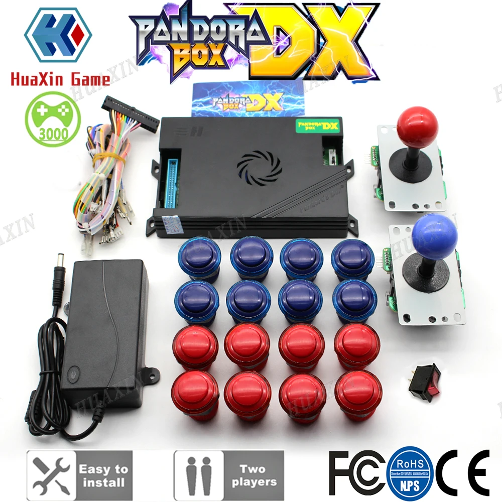 Аркадный набор сделай сам копия Sanwa джойстик Pandora Box DX семейная версия 3000 в 1 с 3d и 3P