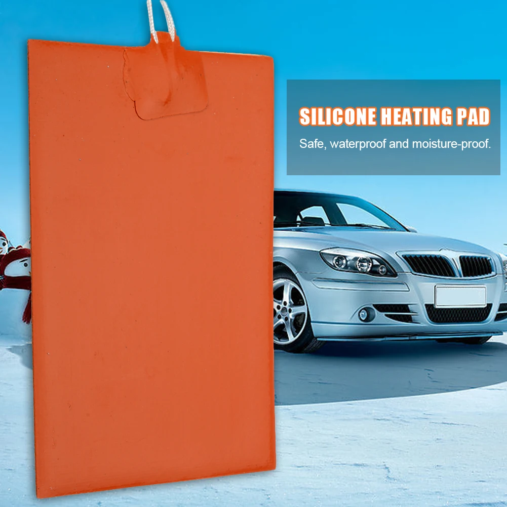 300W 220V Universal Fuel Tank Water Rubber Heating Mat Engine Oil Silicone Heater Pad Waterproof 10x15cm Charmingly | Автомобили и