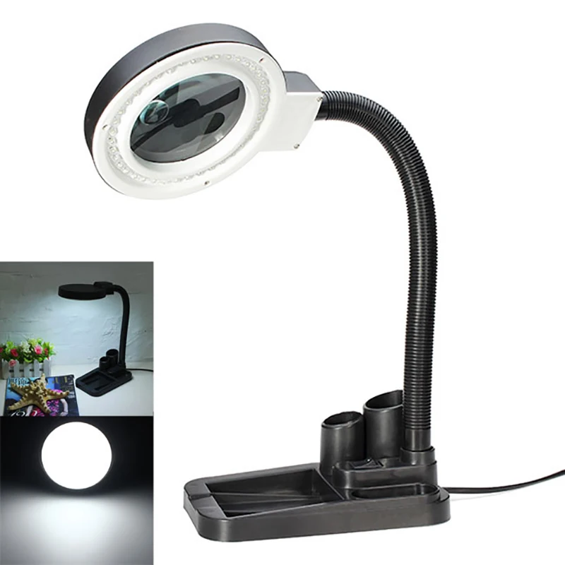Светодиодный светильник с увеличительным стеклом 5X 10X|magnifier desktop|magnifier lamp lightdesk