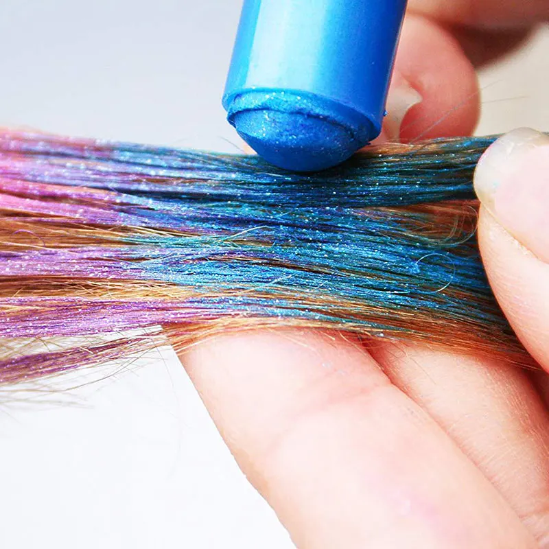 6 цветов временная краска для волос Меловые карандаши окрашивания набор лица