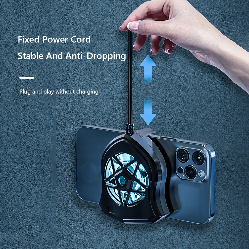 

N2 Universal Mobile Phone Cooling Fan USB Gaming Cooler System Holder Stand Radiator Cool Heat Sink for Iphone Xiaomi Huawei