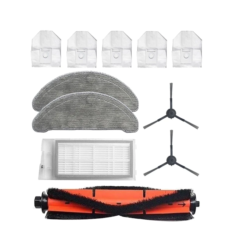 

Mops Cloths Dust Bags Rolling Side Brush HEPA Filter For Xiaomi Roidmi EVE Plus Robot Vacuum Cleaner Parts