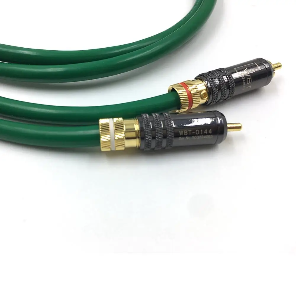 Кабель 2328 Hifi 2RCA с посеребренным покрытием высокое качество 6N OFC HIFI RCA штекер