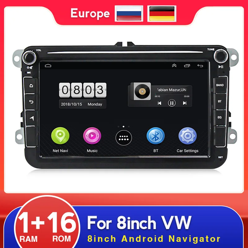 2 Din автомобильное радио 8 &quotHD Android 9 0 автомобильный мультимедийный плеер GPS WIFI FM