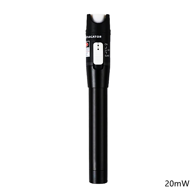 FTTH  Red Light Pen 20mW/10mW Visual Fault Locator,   Mini Fiber Optical Power Fiber Optic Cable Tester 0-20Km Range