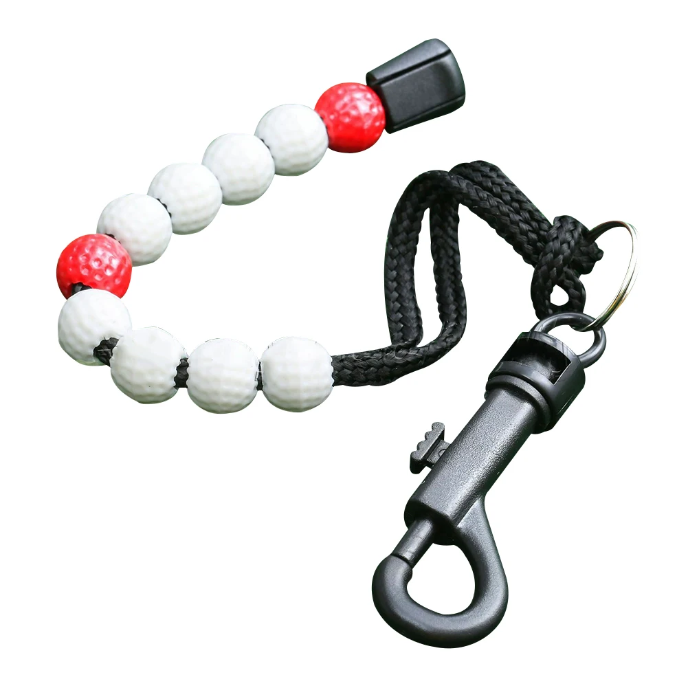 

Golf Score Beads Durable With Clip Putt Portable Counter Remenber Training Professional Aid Nylon Chain L0703