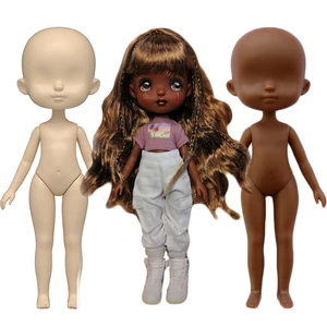 Новая кукла-девочка 22 см без макияжа, мультяшная Милая Обнаженная кукла