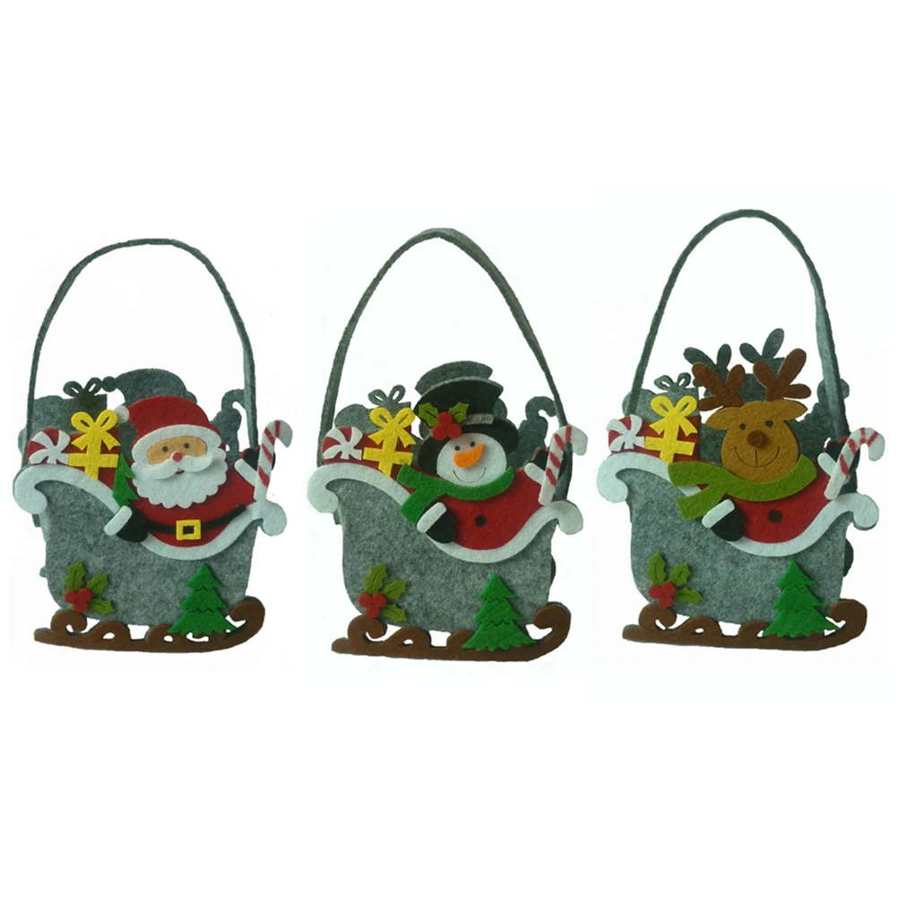 1 шт. в форме саней портативная Рождественская конфетка сумка подарочные сумки с