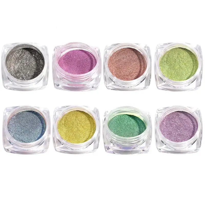 3D кошачий глаз ультратонкий Блестящий Порошок для ногтей Магнитный Сияющий