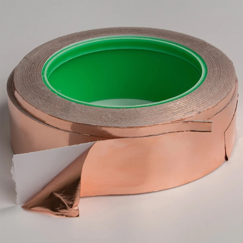 Двухсторонняя проводящая клейкая лента из медной фольги 20 м | Строительство и