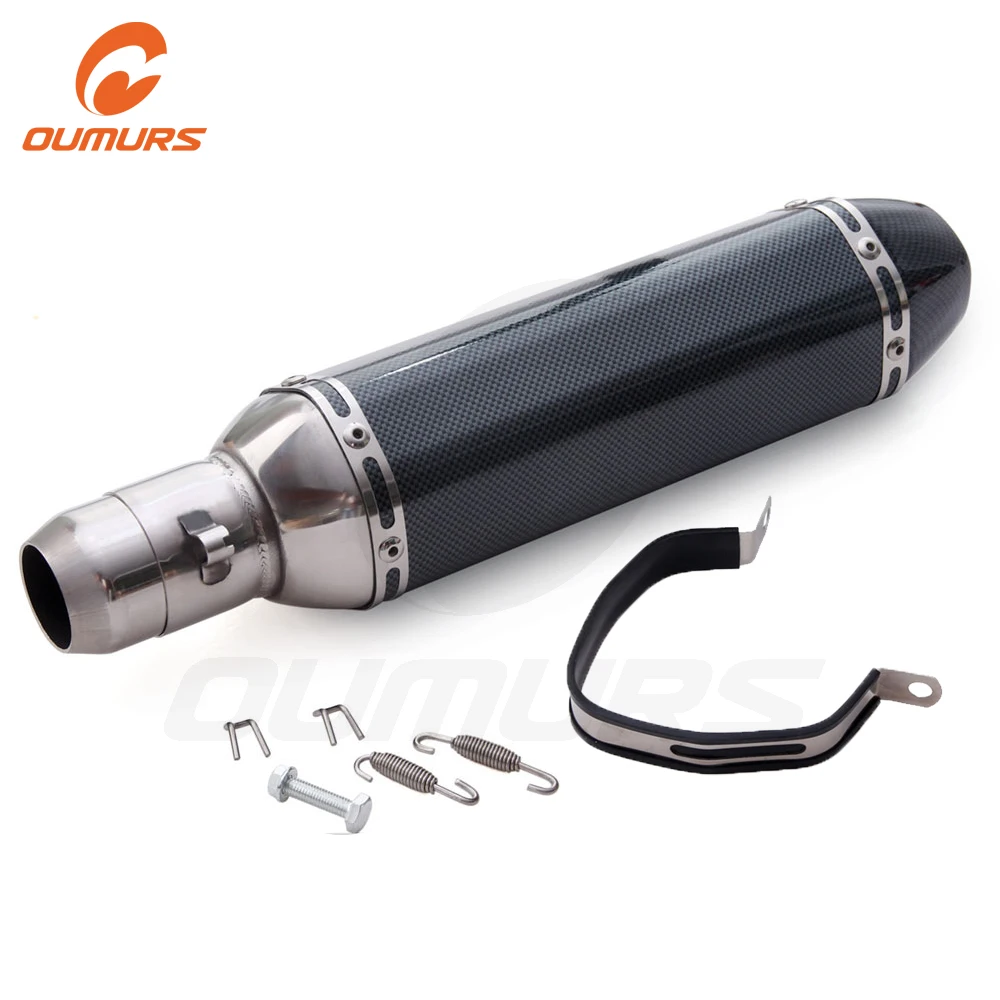 Универсальный глушитель выхлопной трубы для мотоцикла 510 мм диаметр 38 51