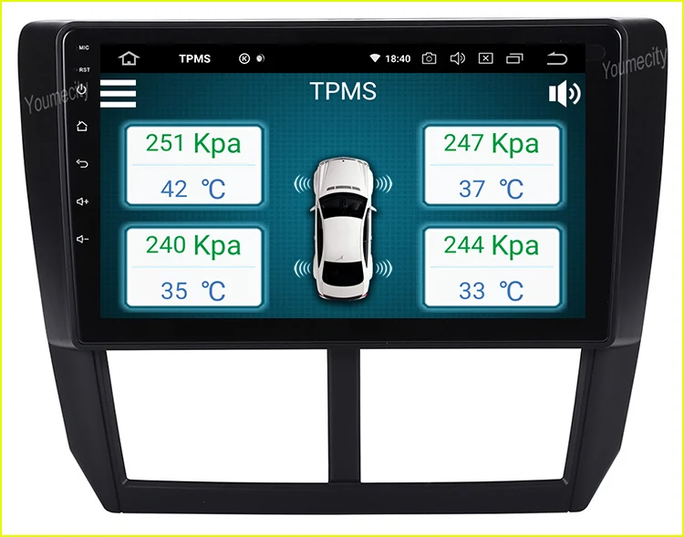 Android 9,0 Octa 8 Core Автомобильный DVD плеер для Subaru Forester 2008-2012, автомобильные аксессуары, брелок для автомобиля Subaru wrx радио gps навигации BT WI-FI 2 грамма+ 32grom