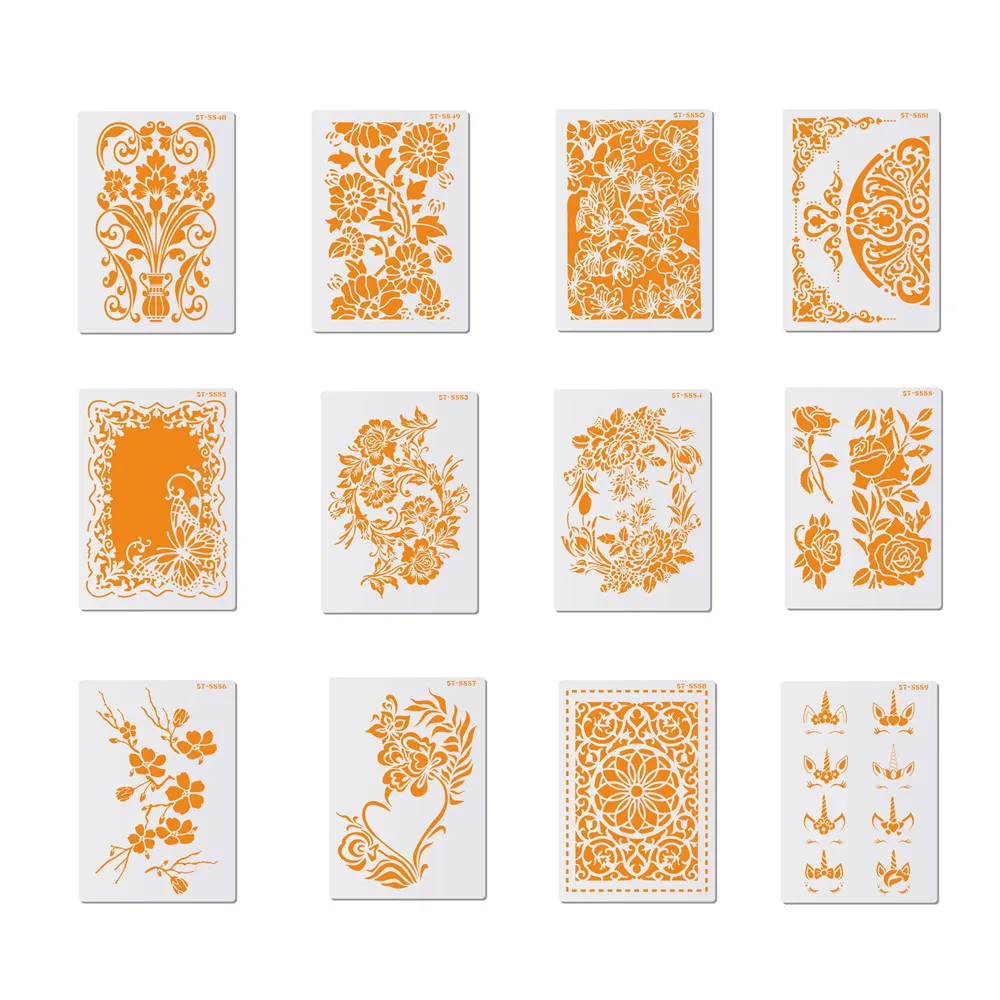 Пластиковые трафареты для скрапбукинга рисования единорога шаблоны домашнего