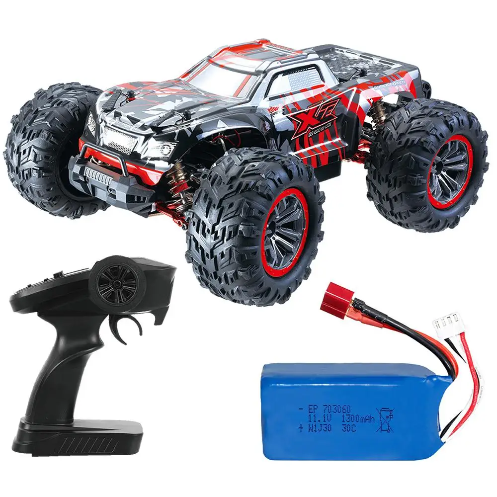 

Xlf F17p 2.4g Remote Control 80km/h Full-scale Four-wheel Drive Off-road Vehicle 1:14 Bigfoot Brushless High-speed Car