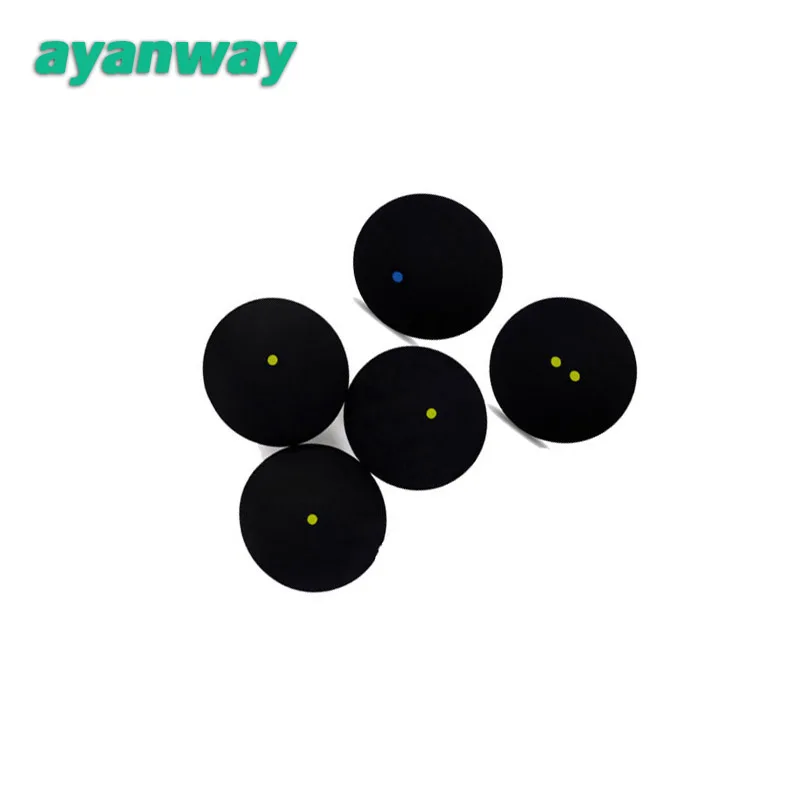 AYANWAY качество площадка для игры в мяч одиночный синий горошек желтого цвета в горошек комплект из двух желтый горошек Стандартный Британский Сквош шарики медленный скорый
