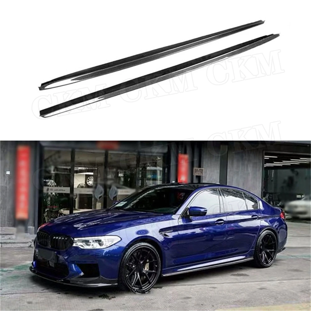 

Carbon Fiber Side Skirts For BMW 5 Series F90 M5 G30 M-SPORT 2018 2019 Skid Plate Sill Mouldings Car Styling