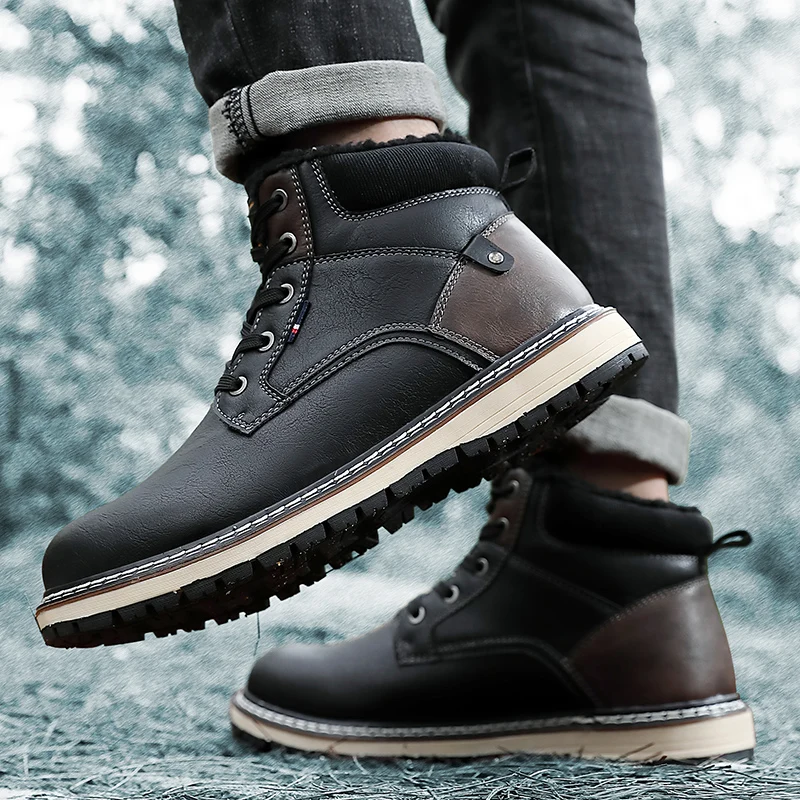 2020 зимние мужские ботинки толстые плюшевые теплые классические дизайнерские