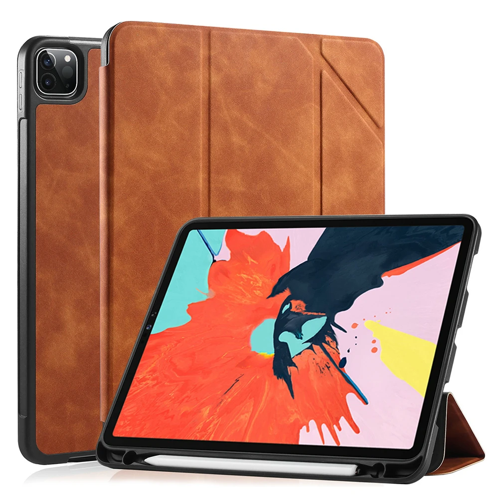 

Auto Smart Case Cover for iPad Pro 11 inch 2020 Shockproof Folio Flip Tablet Shell Funda for iPad Pro 2nd Generation A2228 A2068