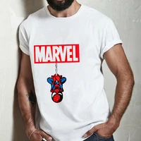 the avengers t shirt mens marvel super hero spiderman kawaii print vintage casual fashion t shirt white unisex tees top clothes