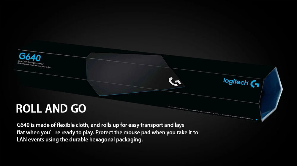 Logitech large mouse pad G640 gaming mouse pad for pc mouse gamer