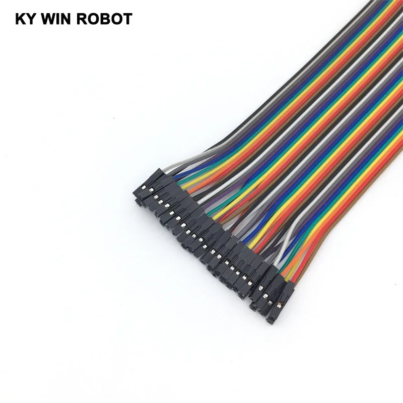 Перемычка dupont для кабеля 40 шт. кабель линия штырь-гнездо 20 см 2 54 мм 1P arduino Набор