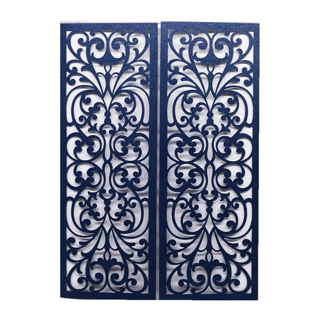 

40pcs/lot Hollow Laser Cut Wedding Invitations Card Wedding Announcement Cards Birthday Party Invitations