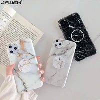 marble stand phone holder case for iphone 13 12 mini 11 pro x xr xs max 7 8 6 6s plus se 2020 case silicone soft tpu back cover