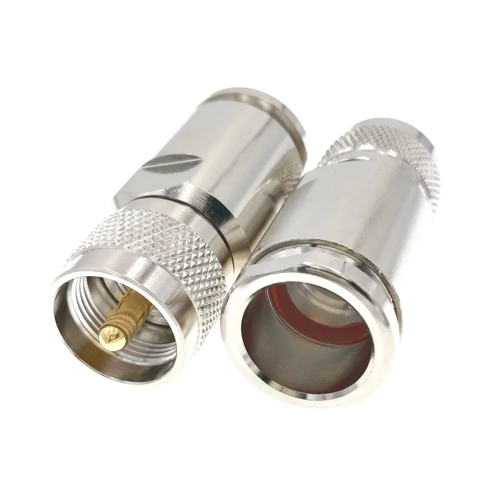

UHF Male Clamp RF Connector For LMR600 12D-FB Coaxial Cable