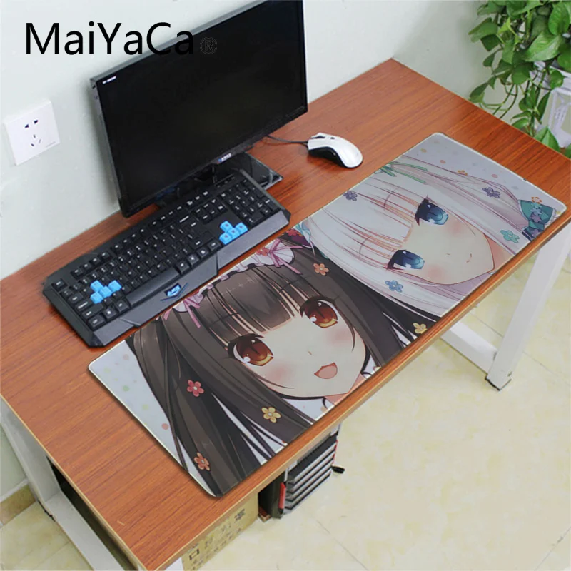 Игровой коврик для мыши Maiyaca Chocola Nekopara милые анимационные настольные коврики