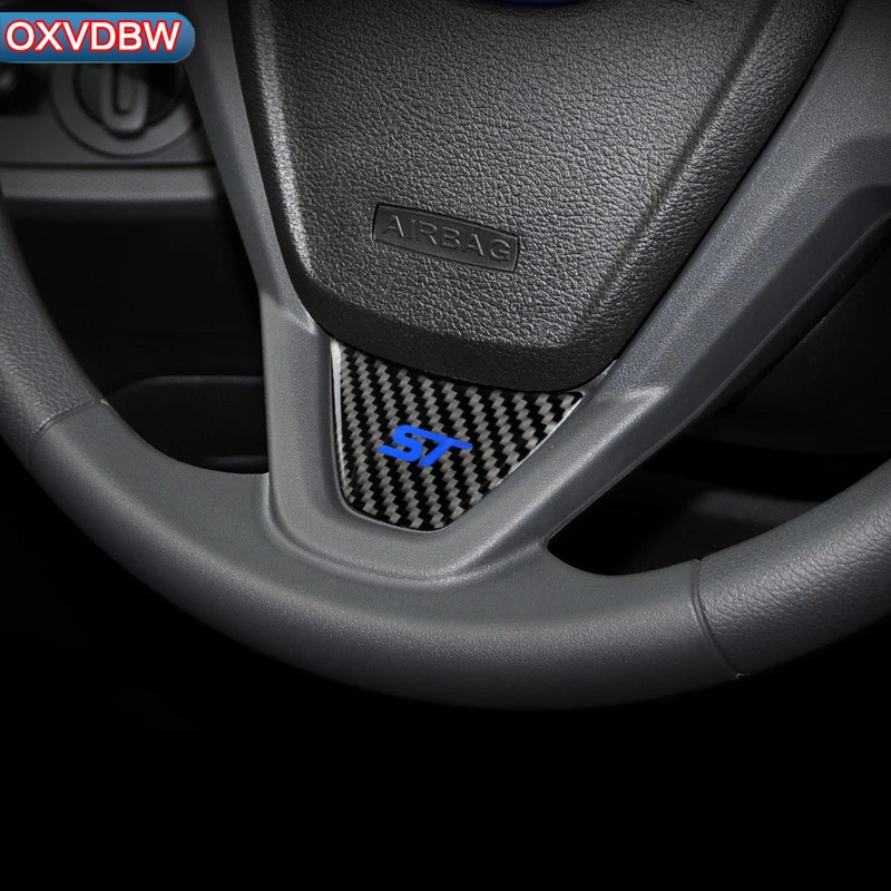 Наклейки на руль из углеродного волокна для Ford fiesta 2011 2012 2013 ecosport ST B MAX аксессуары