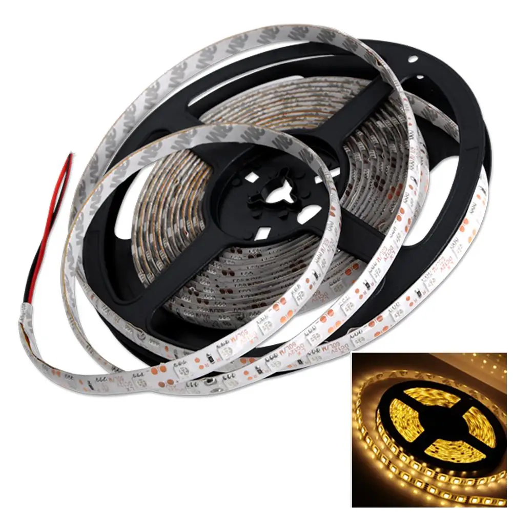 2018 новый 5 м 3528 SMD 300 светодиодный гибкий светильник полоса 12 В источник питания